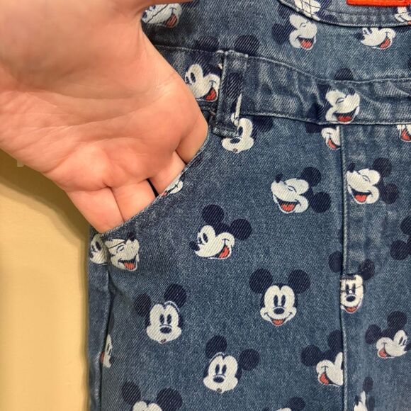 Disney Baby Mickey Mouse Print Denim Overalls 12-18 Months Baby Girl Baby Boy - Picture 5 of 12